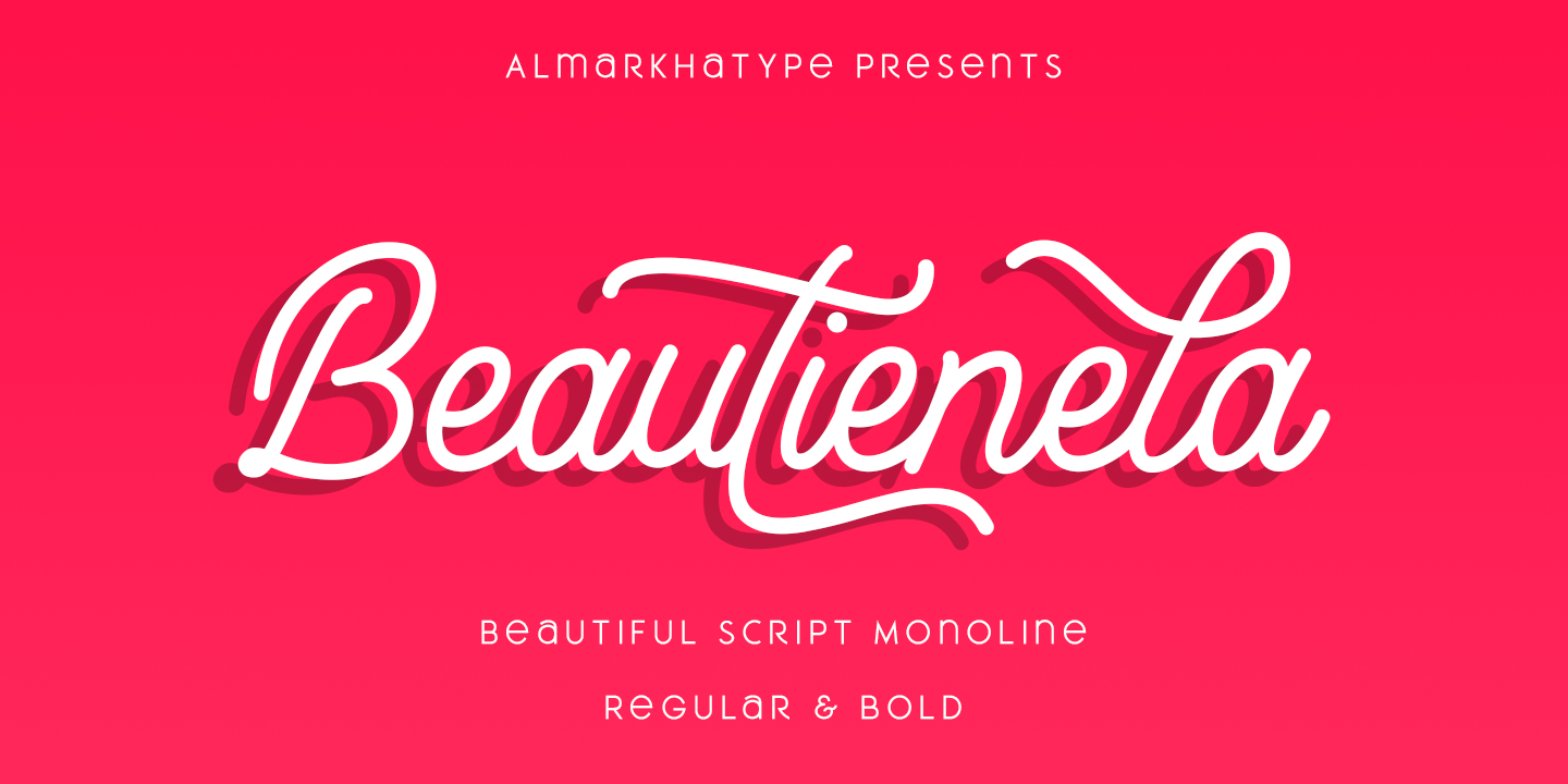 Пример шрифта Beautinela #1